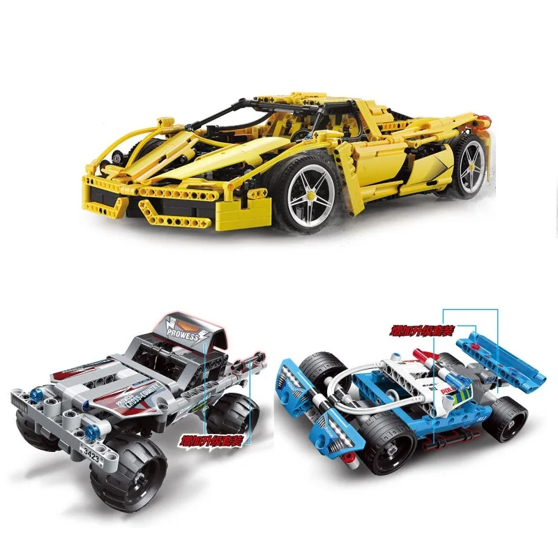 Technic speed Decool 3382 1367 шт чемпионы гонщик автомобильные наборы Модель Строительные блоки город авион 3333