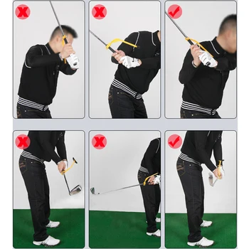 

Practical And Durable Golf Trainer Gesture Swing Guide Training Corrector Aid Wrist Arm Control Simple And Effective