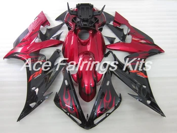 

New Injection ABS Full Fairing 100% Fit For Yamaha R1 2004 2005 2006 04 05 06 YZF R1 Full Fairings Kit with tank cover Red black