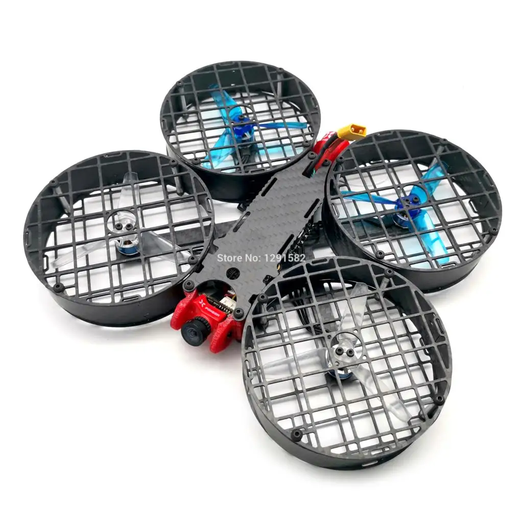 

Hot Micro Mini X148 148 148mm Frame Mini FPV RC Carbon Fiber Quadcopter Frame Kit with Carbon Fiber Prop Guard for FPV Drone