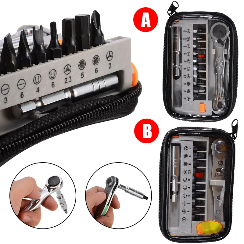 

12PCS/set Multi Purpose Mini Ratchet Screwdrivers Portable Pocket Electric Screwdriver Bits Ratchet Driver Set Durable Hand Tool
