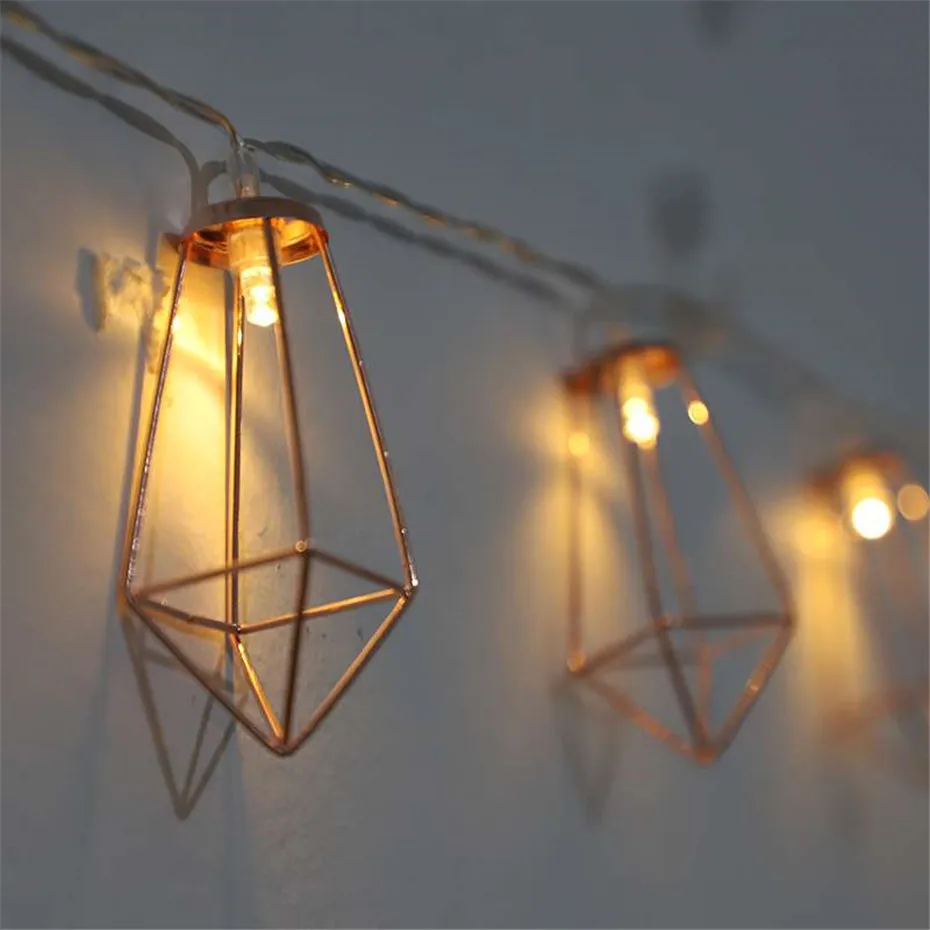 

Novelty LED String Lights 20 Metal Fairy Light Battery Operated Party Christmas lights for Halloween Party New Year Decoration