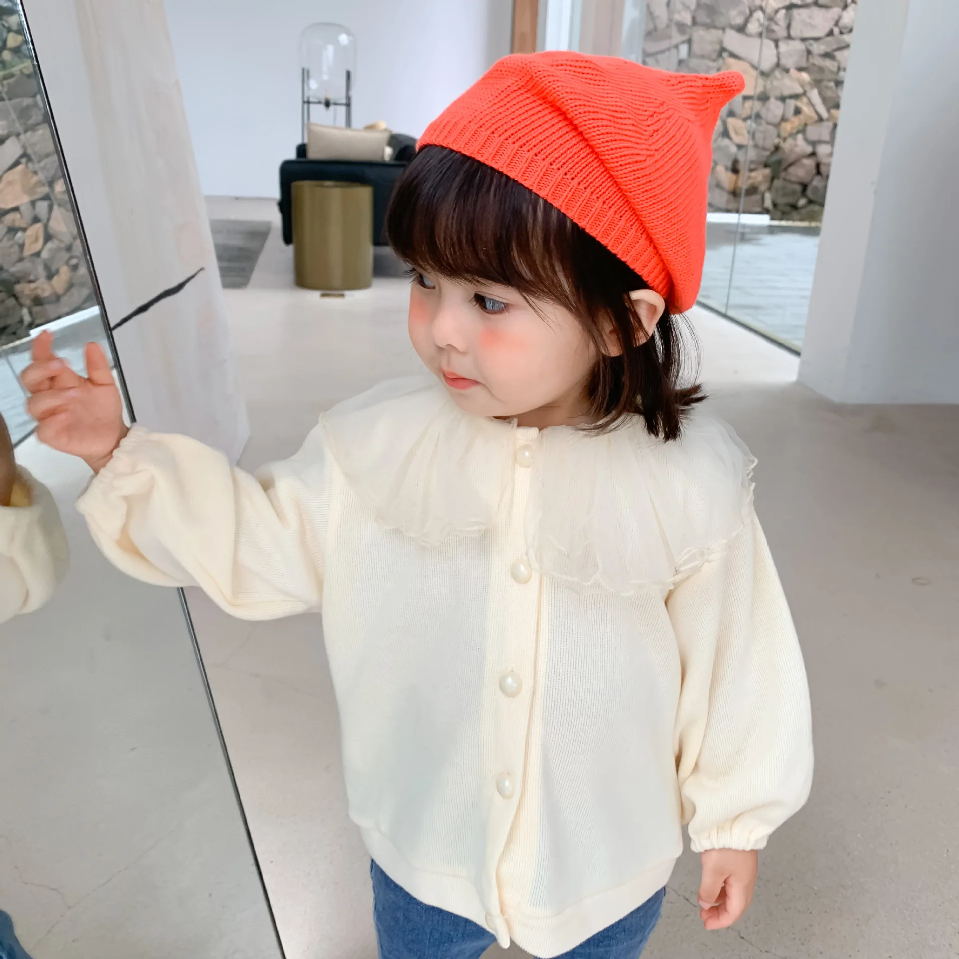 Autumn New Arrival Girls Long Sleeve Coat Kids Korean Design Cardigans Girl | Детская одежда и обувь
