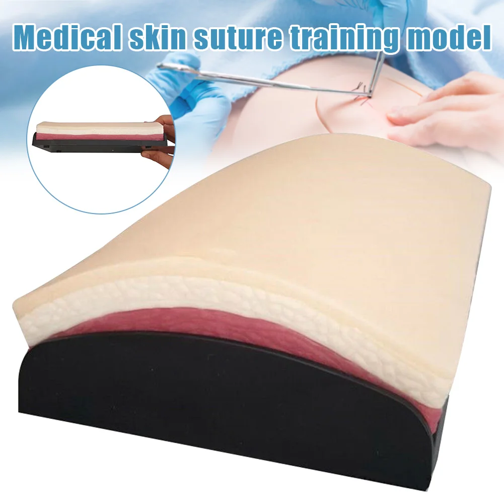 

Simulation Skin Model Suture Training Contains 3 Layers Rubber Pad Repeated Practice Teaching Tool TU-shop