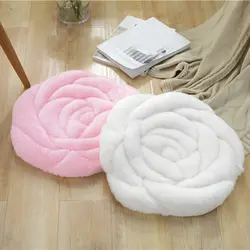 Японский стиль 45*45 см круглый короткий волос Роза автомобильный коврик для пола стул подушка стул украшение для дома для пола