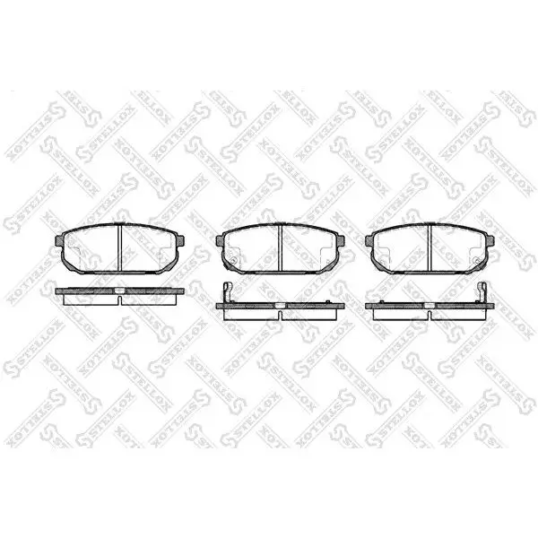Disc pads z  Kia Sorento 2.4i/3.5i/2.5CRDi 02-03 STELLOX | Автомобили и - Цена: 