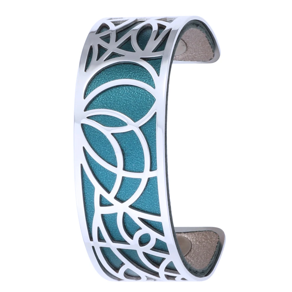 Yoiumit 2020 New Stainless Steel Cuff Women Bracelets DIY Jewelry Interchangeable Leather Bracelet Christmas Gift Bijoux