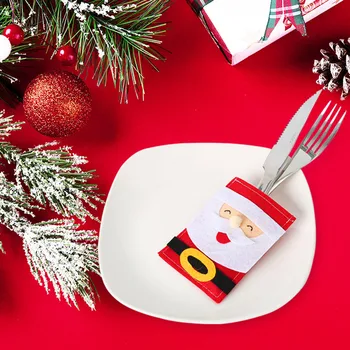 

Christmas organizer Santa Cutlery Bag Restaurant Decorations Christmas Supplies Christmas Gifts home decoration accessories