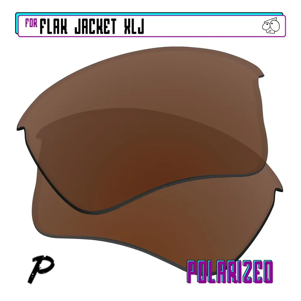 Ezreplace Polarizzati Lenti Di Ricambio Per-Oakley Flak Jacket Xlj Occhiali Da Sole-Marrone P