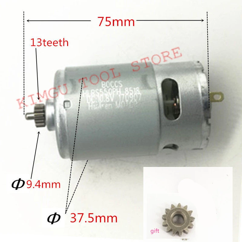 10.8V 12V 13T Motor Replace Parts For BOSCH GSR10.8-2-LI GSR120-LI/GSR10.8V-LI-2 10.8V 12V 13T Motor Replace Parts For BOSCH GSR10.8-2-LI GSR120-LI/GSR10.8V-LI-2