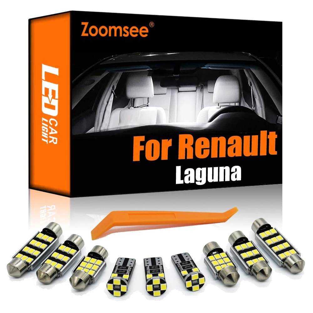 Внутренсветодиодный лампа Zoomsee для Renault Laguna 2 II Mk2 3 III Mk3 Coupe Canbus автомобильная