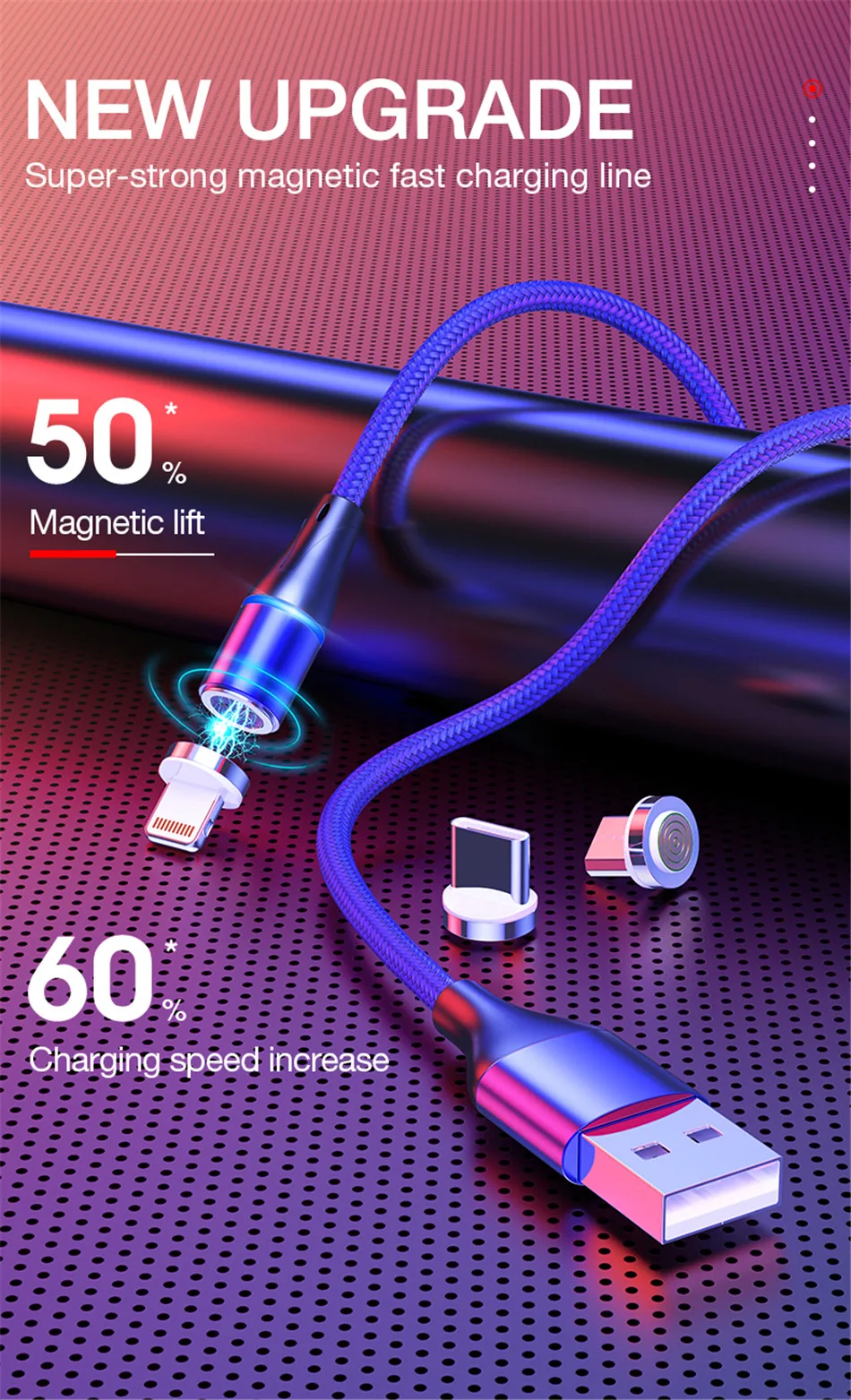 Магнитный кабель MADATA зарядное устройство Micro usb type C осветительный кабель 3A быстрая зарядная зарядка USB C type-C провод для IPhone samsung кабель