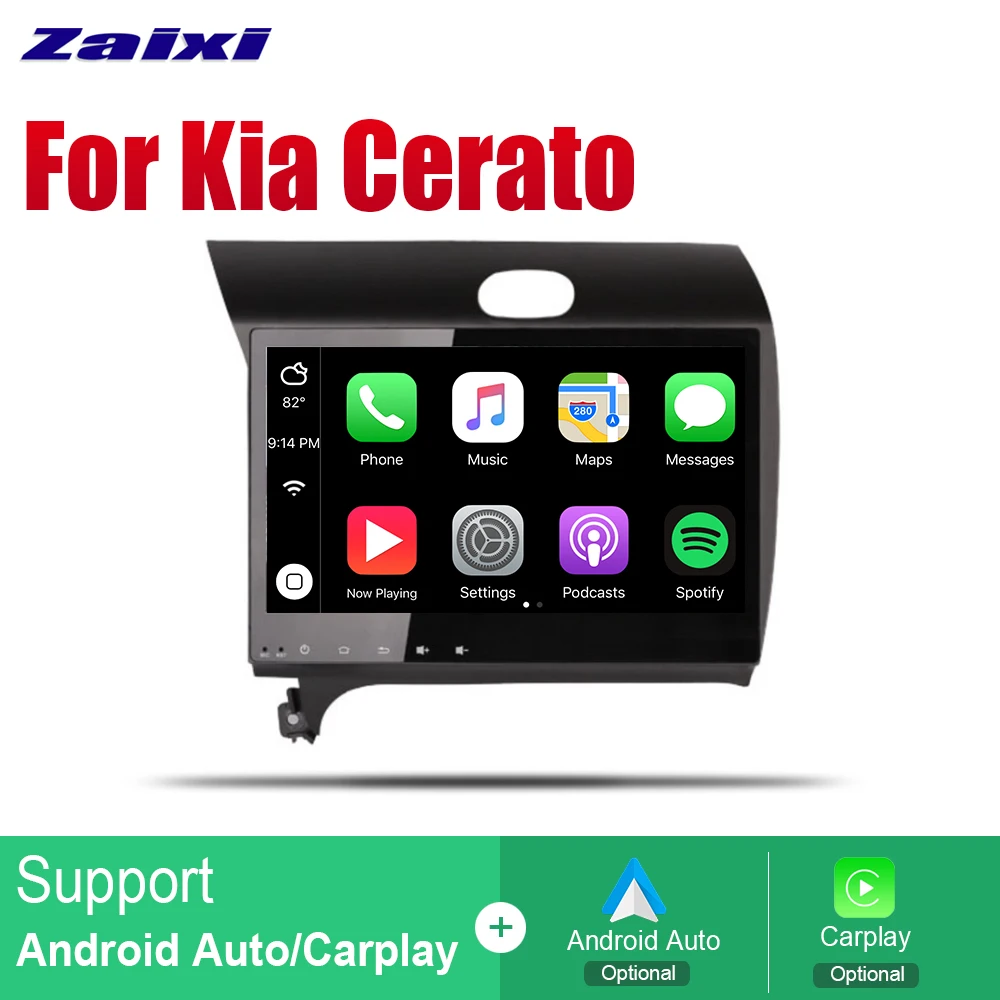 Cheap ZaiXi Android 2 Din Auto Radio For Kia Cerato Forte K3 2012~2016 LHD Car Multimedia Player GPS Navigation System Radio Stereo 3