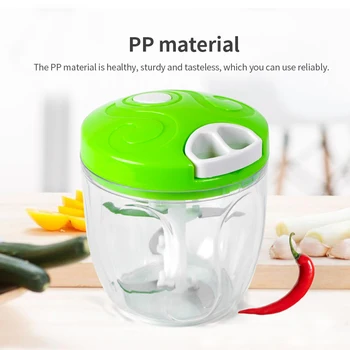

Portable Kitchen Manual Food Processor Blender Chopper Slicer Safe and Durable Kitchen Household High Quality