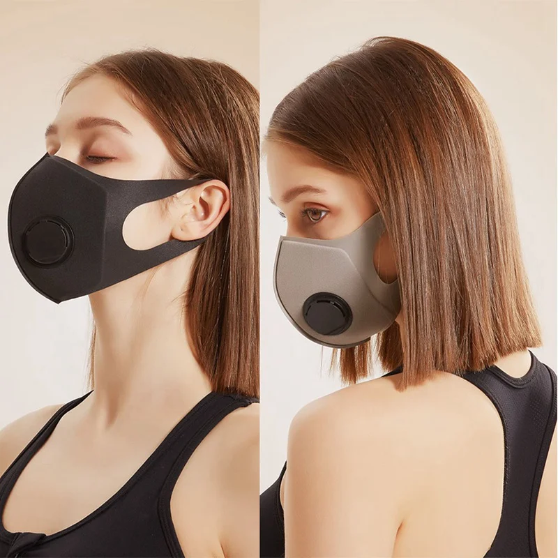 PM2.5 респиратор против дымки, дыхательная маска с клапаном для лица, пылеактивированный угольный фильтр, респиратор защитная маска для рта