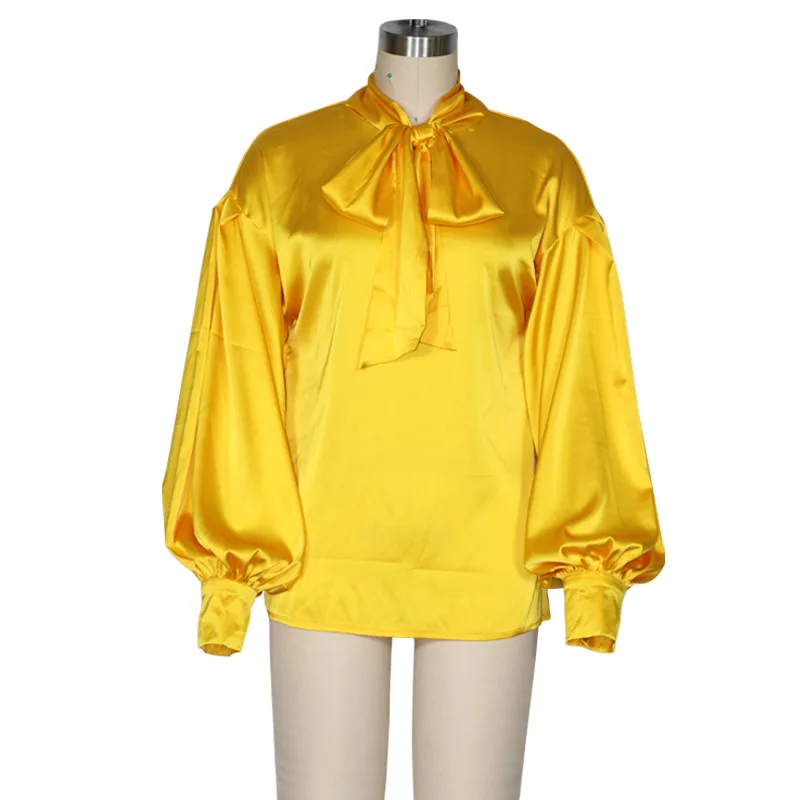 Spring Women's Long-Sleeved Solid Color Shirt