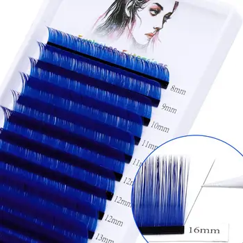 Normal Eyelash Extension For Professionals Colored Faux Mink Lashes 16 Rows Individual Soft Fake Eyelashes for Makeup Supplies faux mink eyelash extension false eyelashes 16 rows normal lashes supplies 8 14mmmix natural lashes individual lash makeup tool