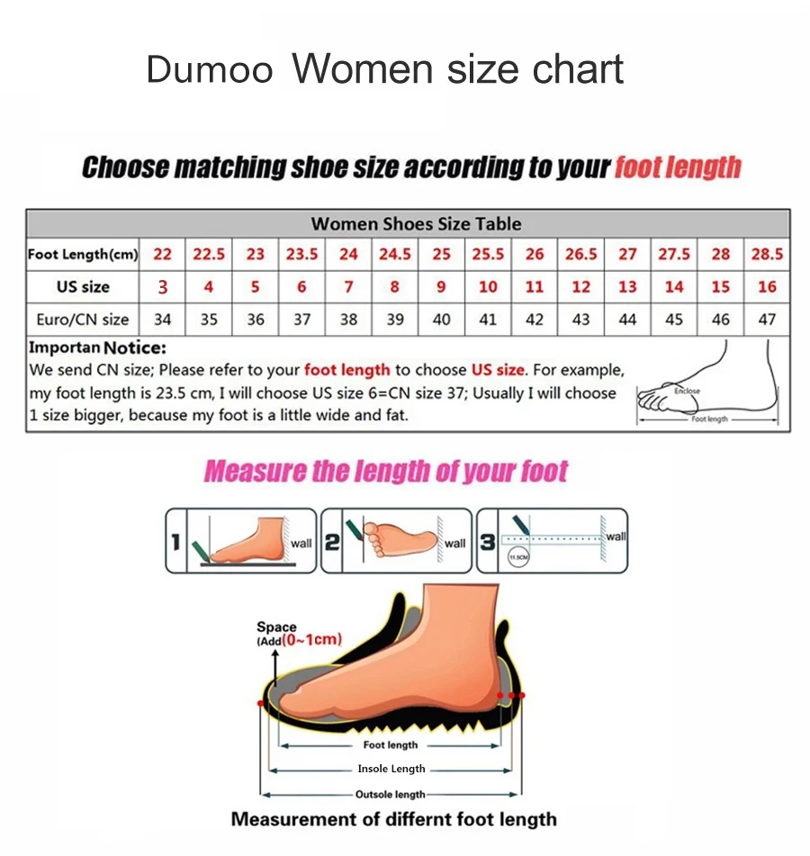 dumoo size chart