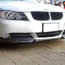 Реальные углеродного волокна губа-накладка Спойлер 1 пара для BMW 4D 3 серии E90 E91 2006-2008 B067