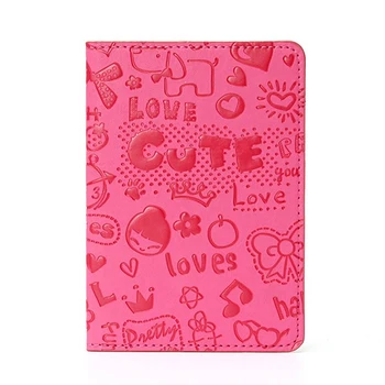

Organizer Passport cover Leather Passport Holder-Rose Red