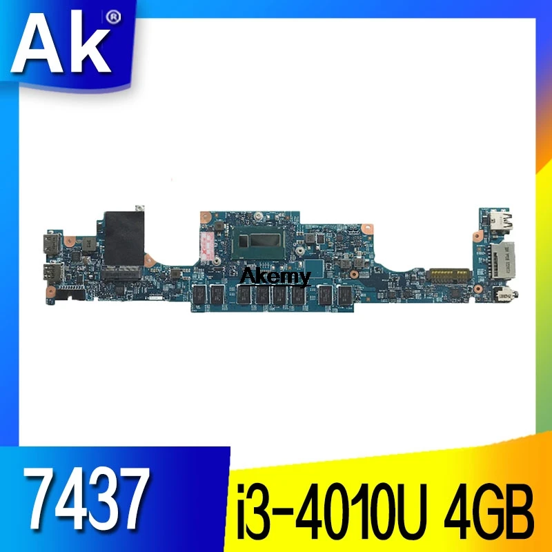 

CN-0F6GDH F6GDH FOR DELL INSPIRON 7437 laptop motherboard DOH40 12310-1 RKNM5 I3-4010U 4GB mainboard notebook PC