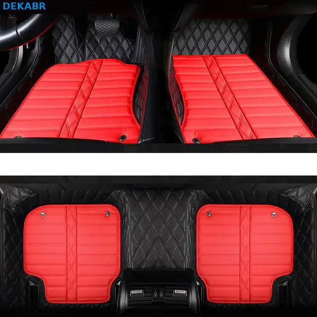 High-quality Genuine Leather car floor mat For Chrysler 300c accessories waterproof carpet rugs - Название цвета: 6