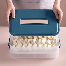 Горячая портативный холодильник пельменей коробка для хранения еды Органайзер с ручкой для дома кухня NDS