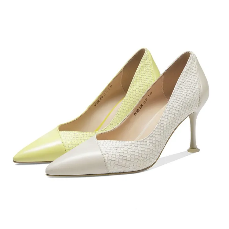 

2019 New Style Sandals Europe And America Straight-line Buckle Pointed-Toe Thin Heeled High-Heel Closed-toe Fashion Sandals Mixe