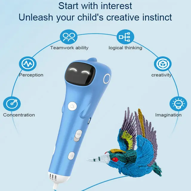 안전하고 편리한 저온 3D 펜으로 창의력의 경계를 넓히세요.