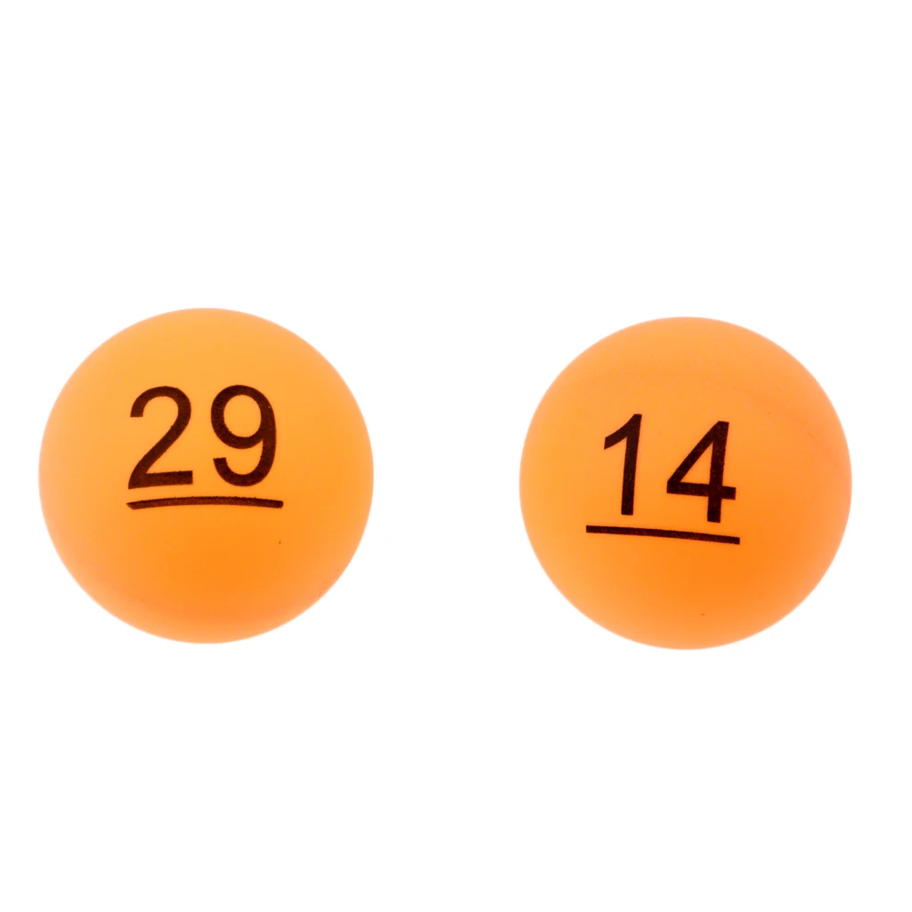 50 Pieces PP Material Table Tennis Balls 40mm Number 1 - 50 - Orange Color