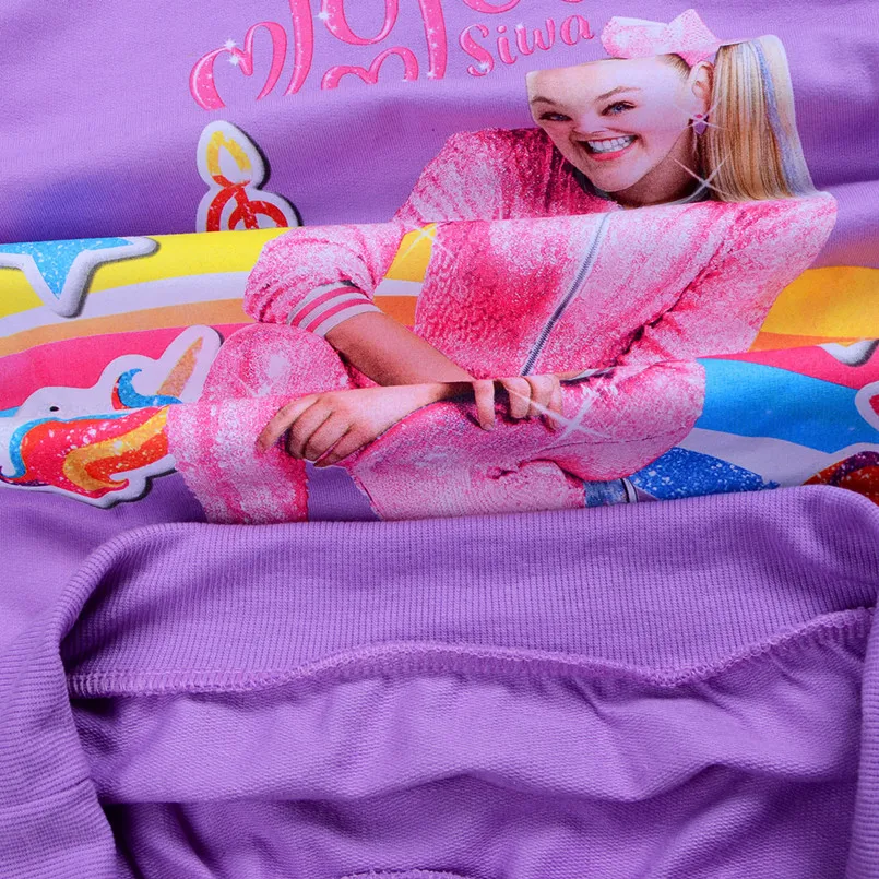 JOJO siwa/Детские хлопковые топы с капюшоном; худи для маленьких девочек; детская Радужная толстовка; верхняя одежда; jojo siwa; зимняя одежда для маленьких девочек