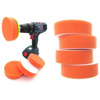 

10Pcs/Set Sponges Waves Plate Compound Car Polishing Tools Drill Adapter Polish Sponge Set Waxing Buffing Pad
