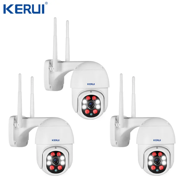 $- 3PCS Yoosee Outdoor Cam Wireless 1080P 2MP Camera PTZ WiFi IP Camera 4X Digital Zoom IR Home Security CCTV Surveillance