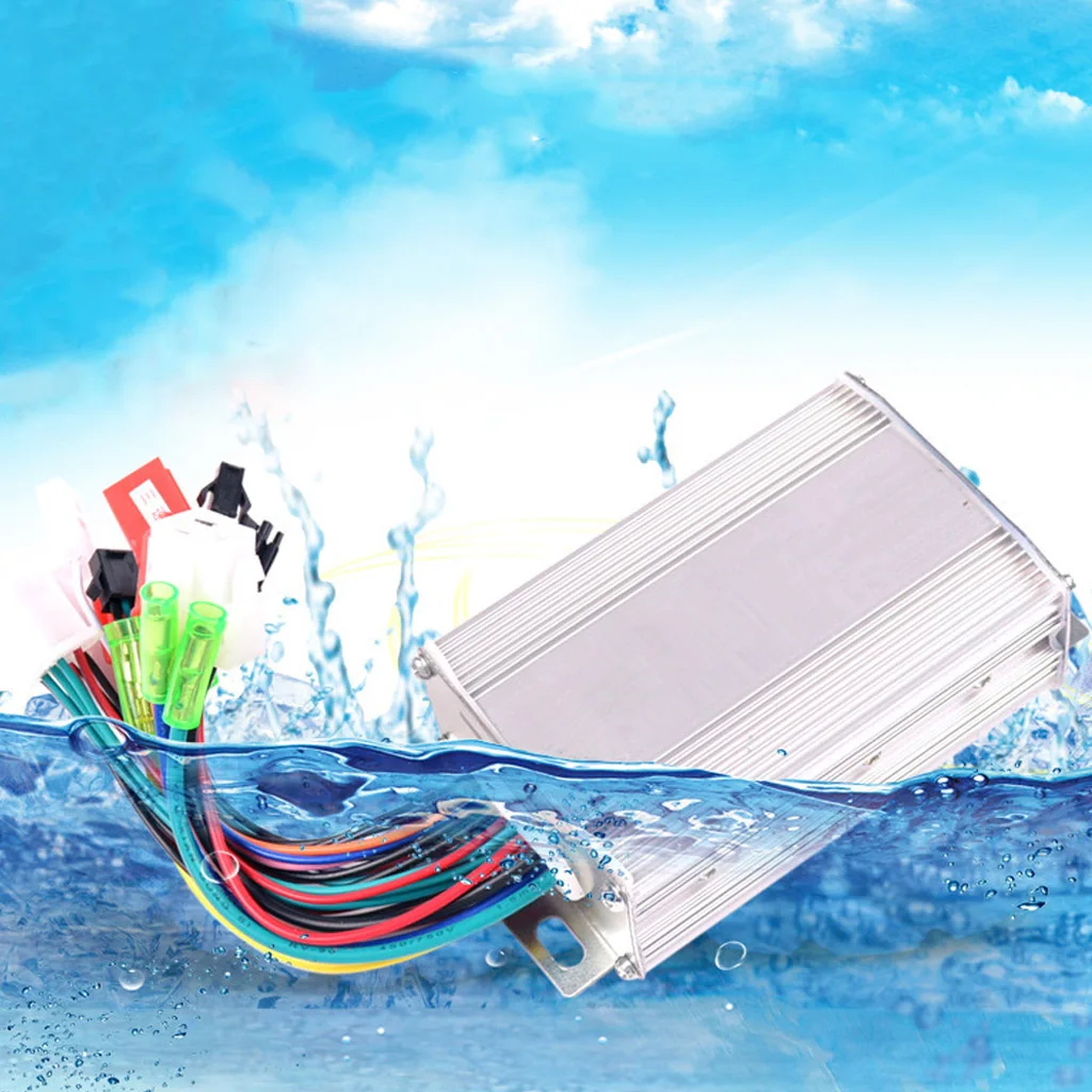 36/48V Electric Bicycle Controller 350W Brushless Motor Control Box Aluminum Universal For Electric Scooter Skateboard E-bike