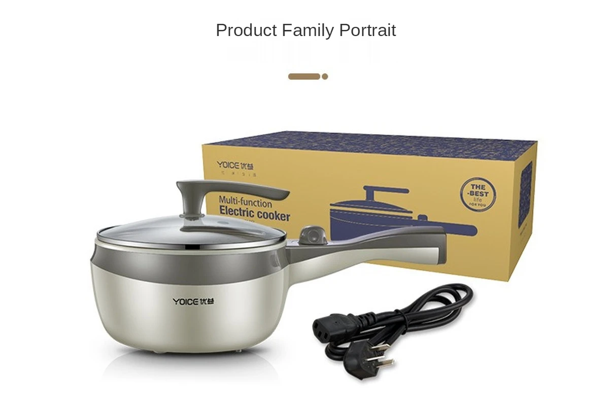 Home Multifunction Mini Electric Egg Omelette Cooker Eggs Boiler Food Steamer Pancake Fried Steak Non-stick Frying Pan