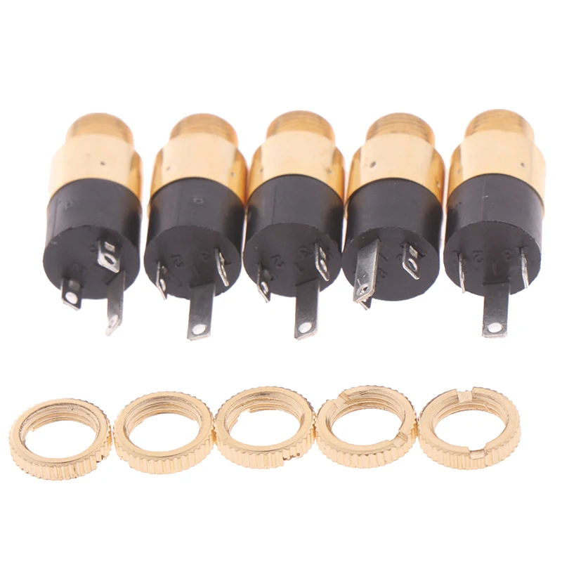 Hot New 3.5mm PJ392 Tereo Female Sockect Jack 3.5 Audio Headphone Connectors Stereo Video Socket Plug 5Pcs | Обустройство дома