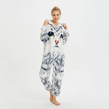 

Kigurumis 3D cat printing monkey women's pajamas adult family entertainment festival clothing sewing Festival monkey suit Unisex