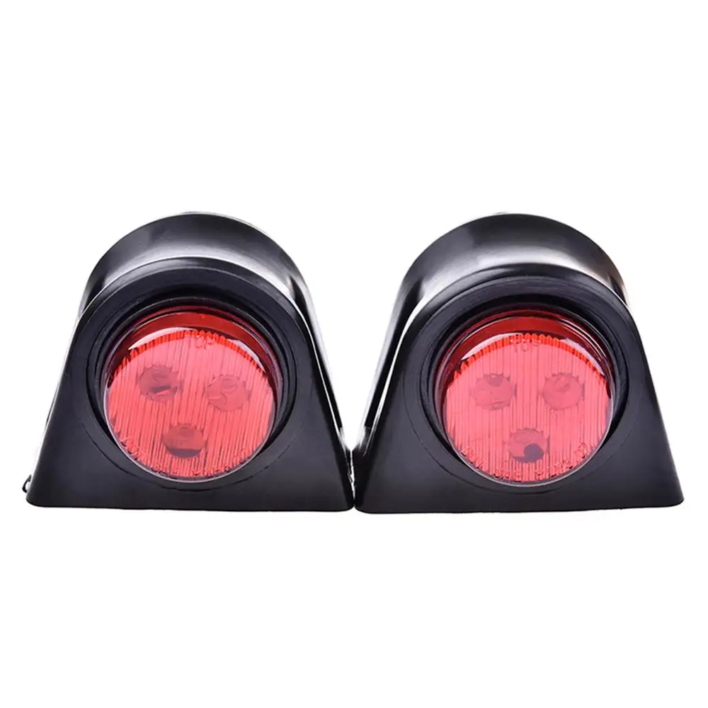 Moligh doll 4Pcs Round Side Marker LED Light Indicator Lamp for Van Car Truck Trailer 12V White & Red Moligh doll 4Pcs Round Side Marker LED Light Indicator Lamp for Van Car Truck Trailer 12V White & Red