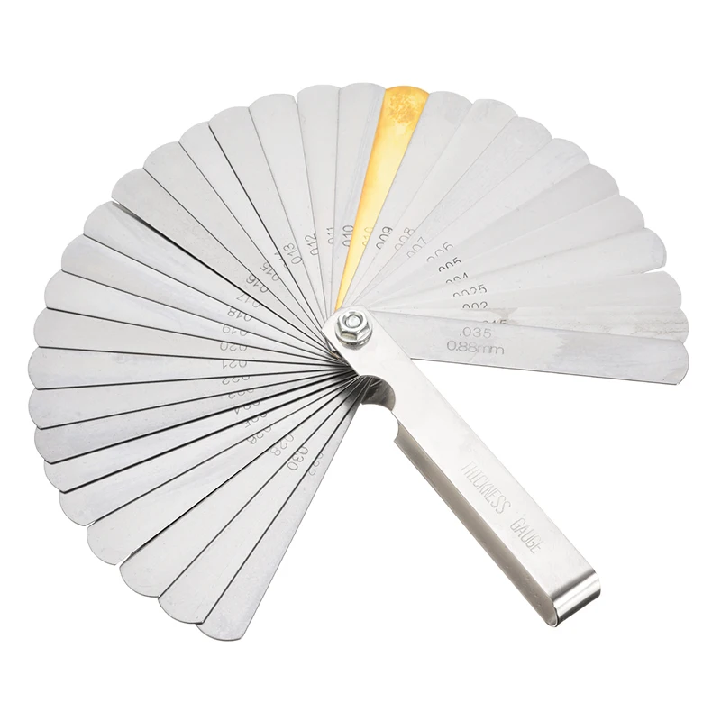 32 Blade Feeler Gauge Imperial Metric Guitar String Height Tool Multifunctional Guitar Measuring Tool