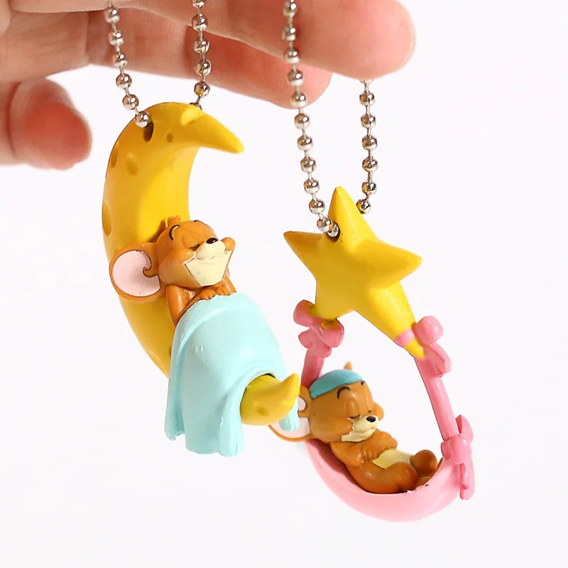 Том и Джерри Кот и мышь рисунки из мультфильма ПВХ Фигурки подвески для игрушек подарок для детей 5 шт./компл