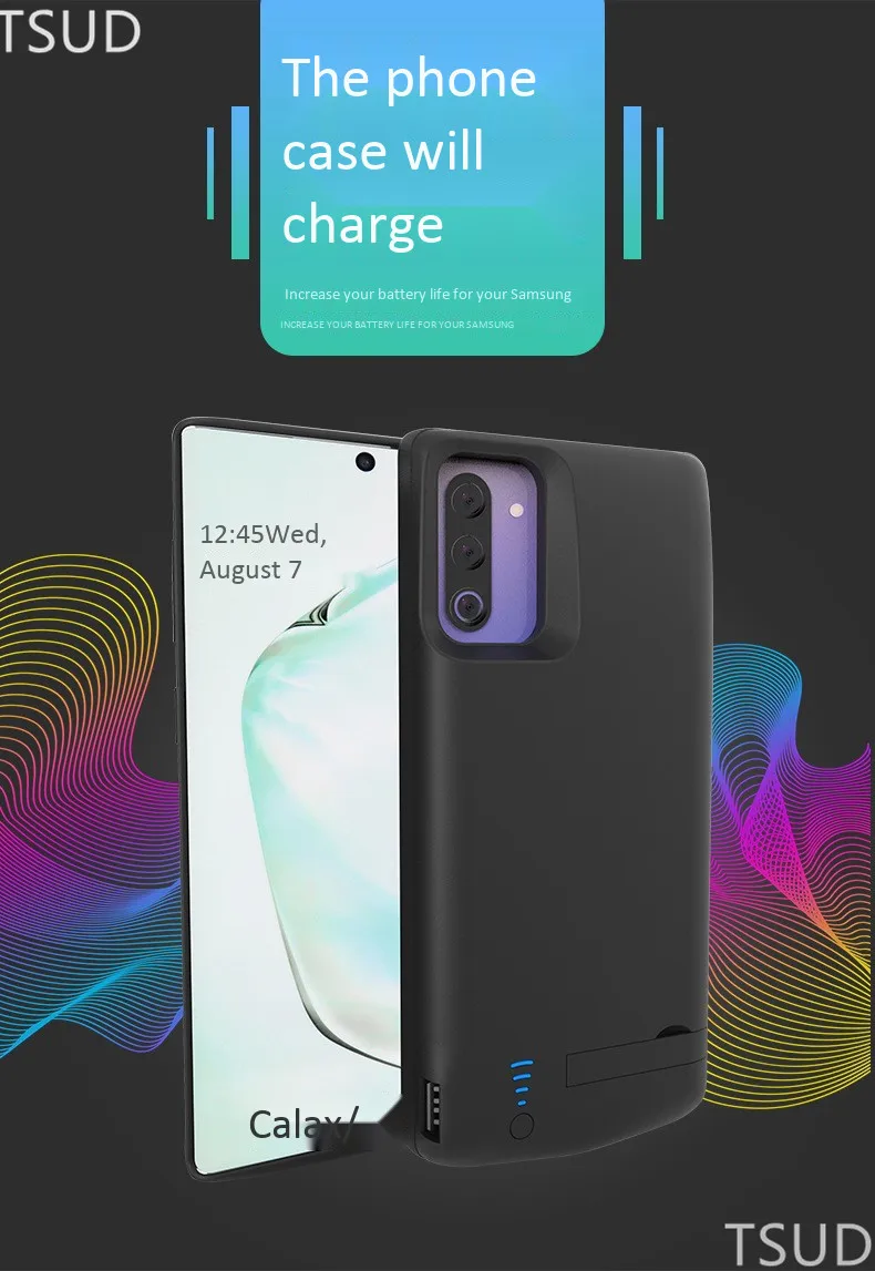 Чехол для зарядки аккумулятора для samsung Galaxy Note 10, внешняя подставка, портативный чехол для зарядки для samsung Galaxy Note 10 Pro