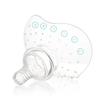 

Silicone Contact Nipple Shield With Carrying Case For Breastfeeding Massage Granules Mothers Triangle Petal Design
