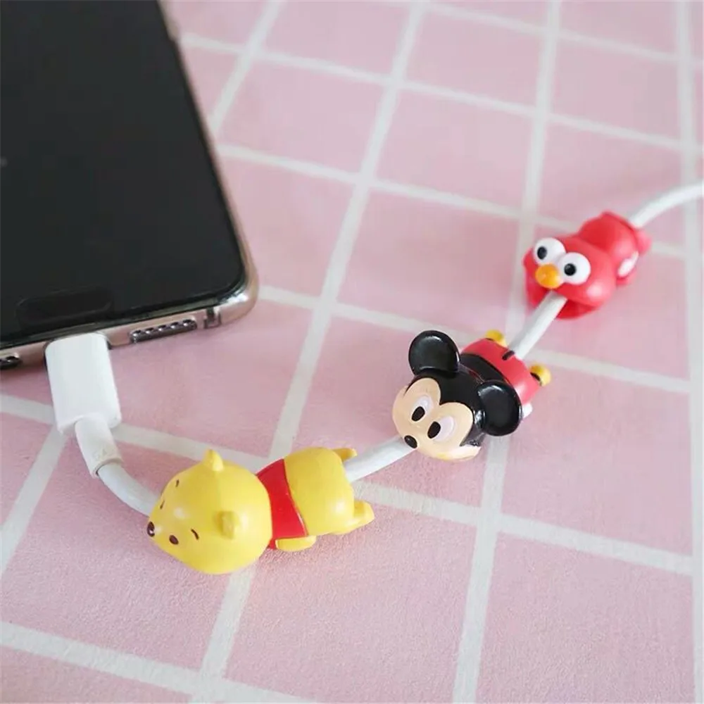 Защита линии передачи данных USB кабель для передачи данных и зарядки кабель защитный рукав Мини мультфильм ОДИН КУСОК луффи зарядный кабель защитный чехол
