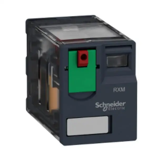 

RXM4AB1E7 Miniature plug in relay, Harmony, 6A, 4CO, lockable test button, 48V AC