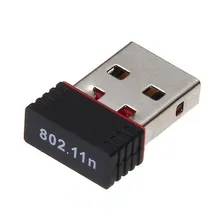 Мини USB WiFi адаптер Wifi сетевой адаптер для Windows Linux PC Mini USB 2,0 802.11n 150 Мбит/с сетевая карта Wi Fi приемник