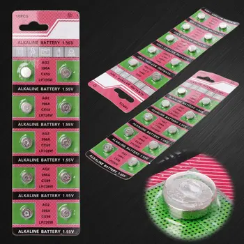 

10PCS Alkaline Batteries AG2 1.5V G2 396A LR726 SR726W GP397 1164SO SR59W SR726 Coin Button Cell Watch Toys Clocks B85B