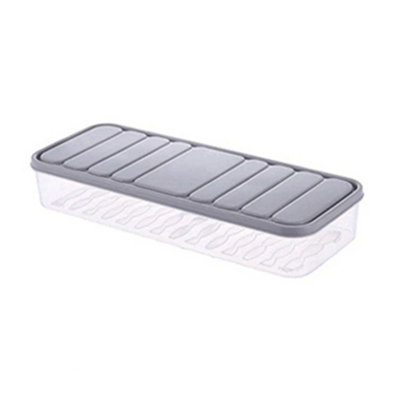 

4 Pcs Set Refrigerator Food Preservation Storage Box Plastic Freezer Space Saver Food Container Organization Rack Kitchen Storag
