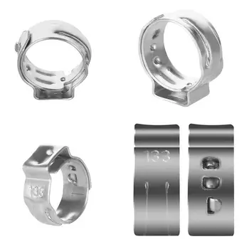 

5.8-21mm Silver Car Hose Clamps Made Of High Quality Stainless Steel Adjustable Clamps To Use On Tight Hoses Car Citron Screws