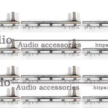 20 шт./лот двойной Миксер с тонкой оправой 75 мм ход 60 мм потенциометр слайд ручка переключателя 15 мм A20Kx2 A20K A203 для Yamaha MG166CX-USB