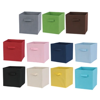 

Foldable Cube Storage Bin Sundries Organizer Basket Fabric Drawer Cubby Organizer Container Box